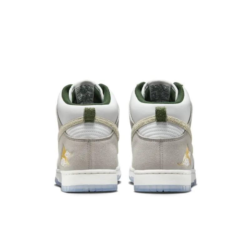 Nike Dunk High ‘Gold Mountain’ Summit White / Desert Ore-Light Bone-Evergreen-Sail-Yellow Gold (FD0776-100)