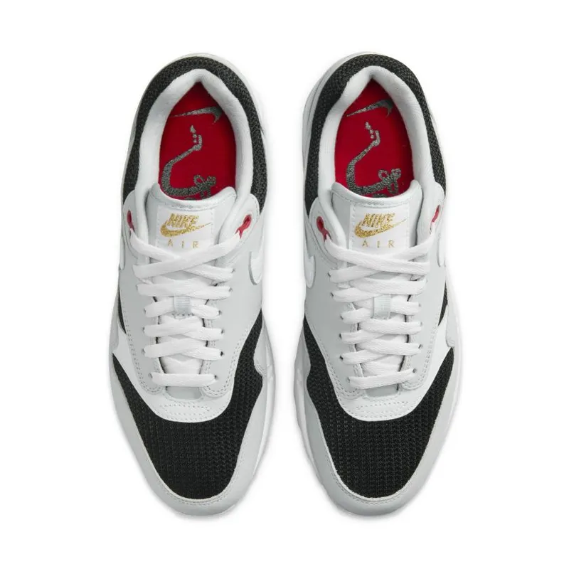 Nike Air Max 1 ‘Urawa’ Pure Platinum / White-Black-Sport Red-Summit White (FD9081-001)