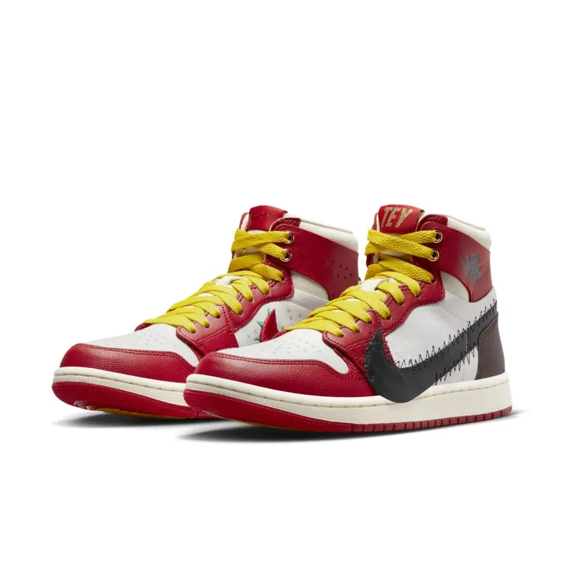Teyana Taylor x Air Jordan 1 Zoom CMFT 2 ‘A Rose From Harlem’ Gym Red / Black-Summit White-Earth-Coconut Milk (FJ0604-601)