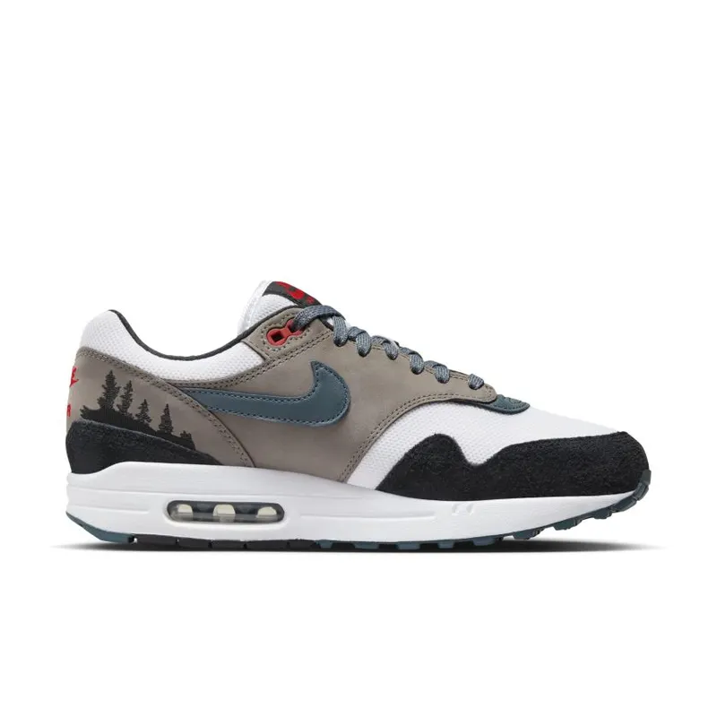 Nike Air Max 1 ‘Escape’ White / State Blue-Black-Soft Grey (FJ0698-100)