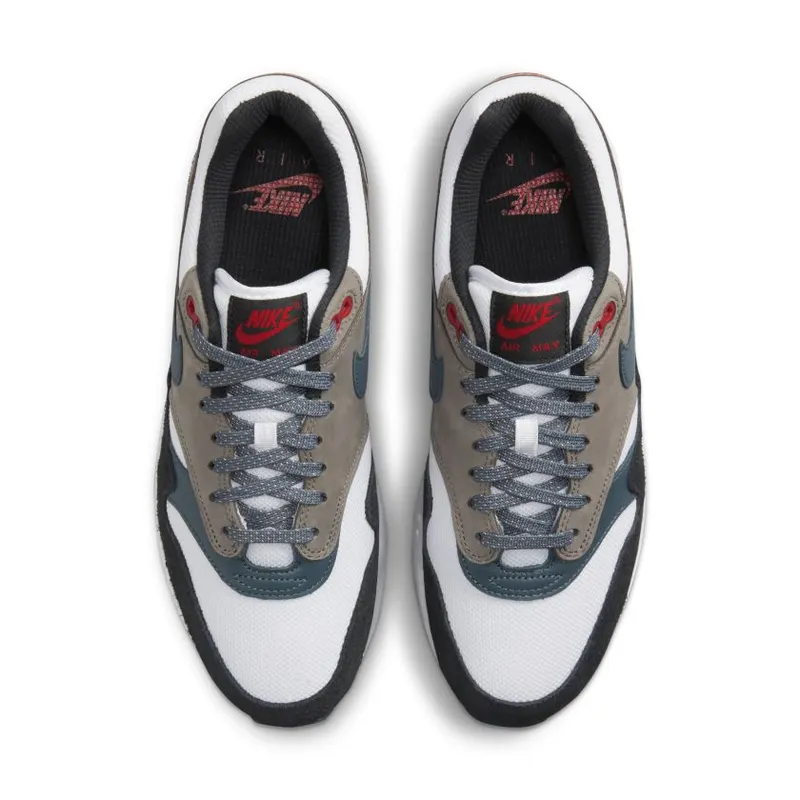 Nike Air Max 1 ‘Escape’ White / State Blue-Black-Soft Grey (FJ0698-100)