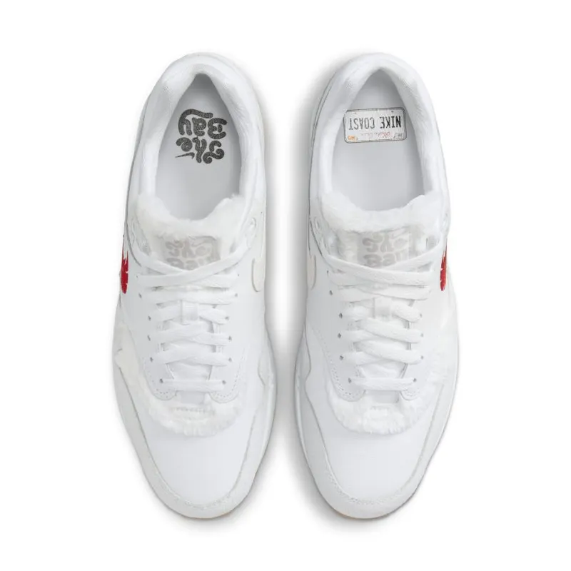 Nike Air Max 1 ‘The Bay’ White / University Red (FJ4451-100)