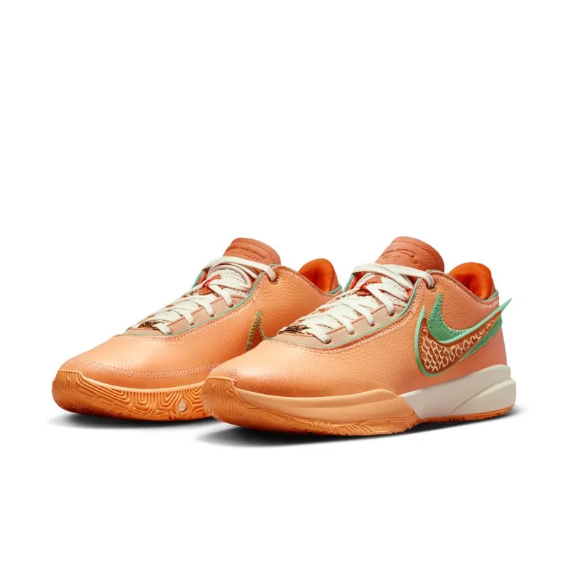 APB x Nike LeBron 20 ‘FAMU’ Peach Cream / Safety Orange-Stadium Green-Coconut Milk-Black (FN8263-800)