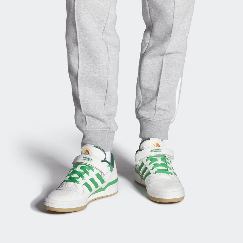 adidas Forum Low Cloud White / Green / Gum (IE7175)
