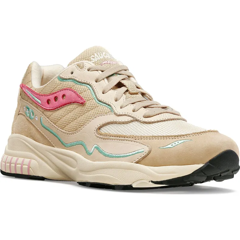 Saucony 3D Grid Hurricane Premium Cream / Pink (S70670-5)