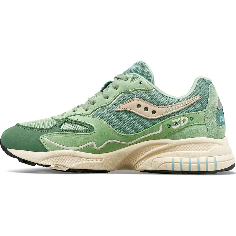Saucony 3D Grid Hurricane Premium Green / Cream (S70670-7)