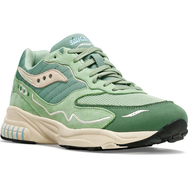 Saucony 3D Grid Hurricane Premium Green / Cream (S70670-7)