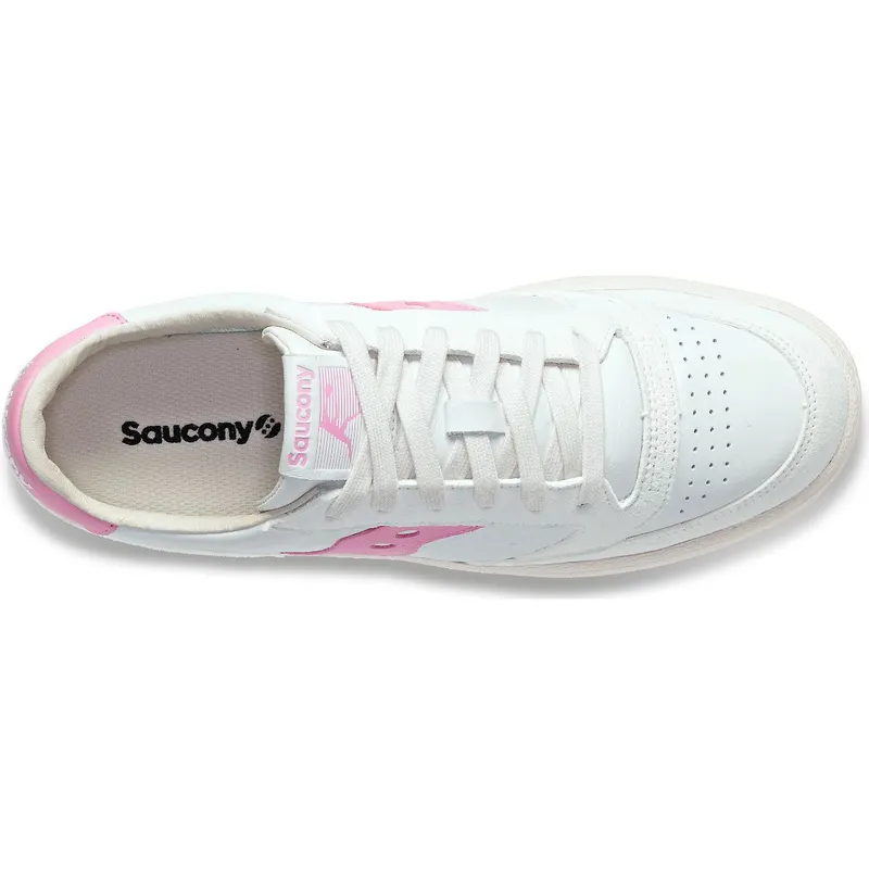 Saucony Jazz Court Premium White / Pink (S70671-7)