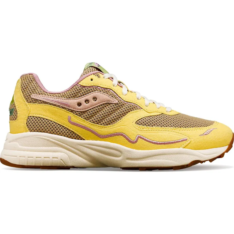 Saucony 3D Grid Hurricane Mushroom Tan / Light Yellow (S70747-1)