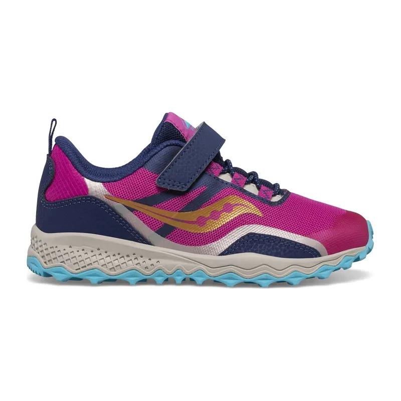 Saucony Peregrine 12 Shield A/C Sneaker Navy / Pink / Turq (SK166102)