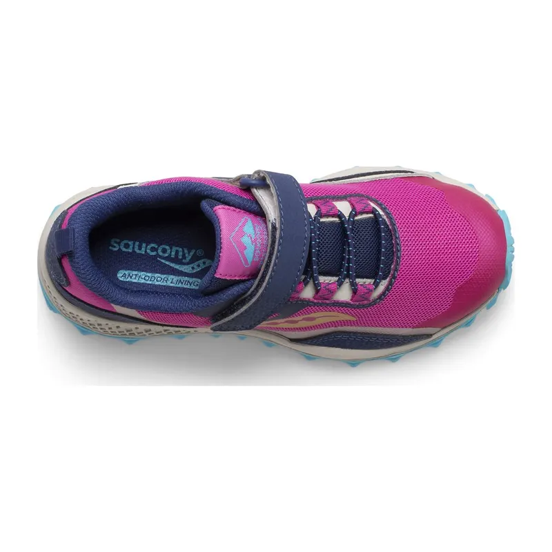 Saucony Peregrine 12 Shield A/C Sneaker Navy / Pink / Turq (SK166102)