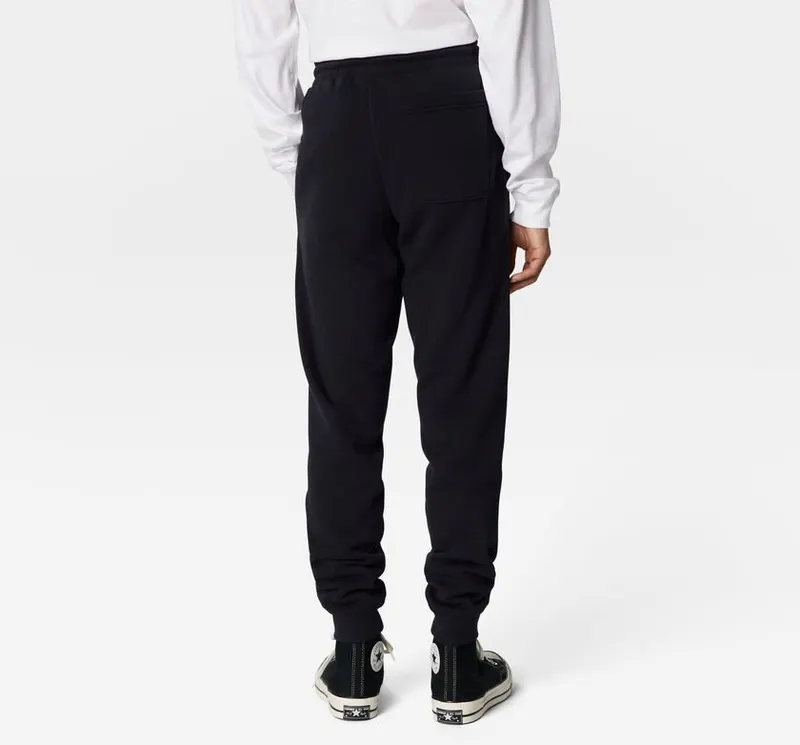 Converse Converse Go-To Embroidered Star Chevron Fleece Sweatpant met standaardpasvorm Zwart (10024521-A01)
