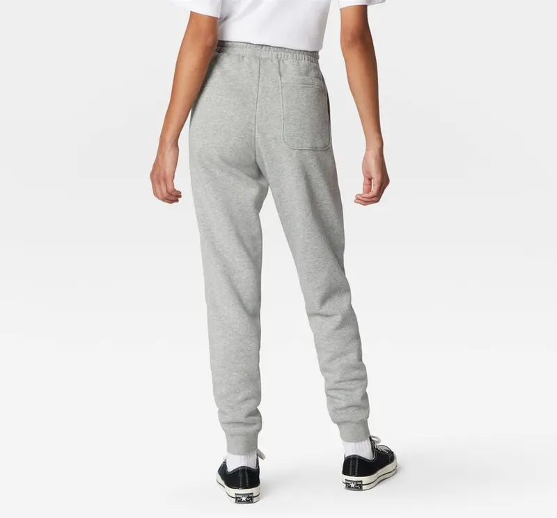 Converse Converse Go-To Embroidered Star Chevron Fleece Sweatpant met standaardpasvorm Vintage Grey Heather (10024521-A05)