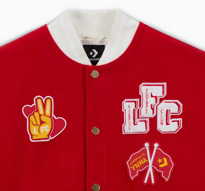 Converse Converse x LFC Woven Varsity Jacket Tomato (10025722-A01)