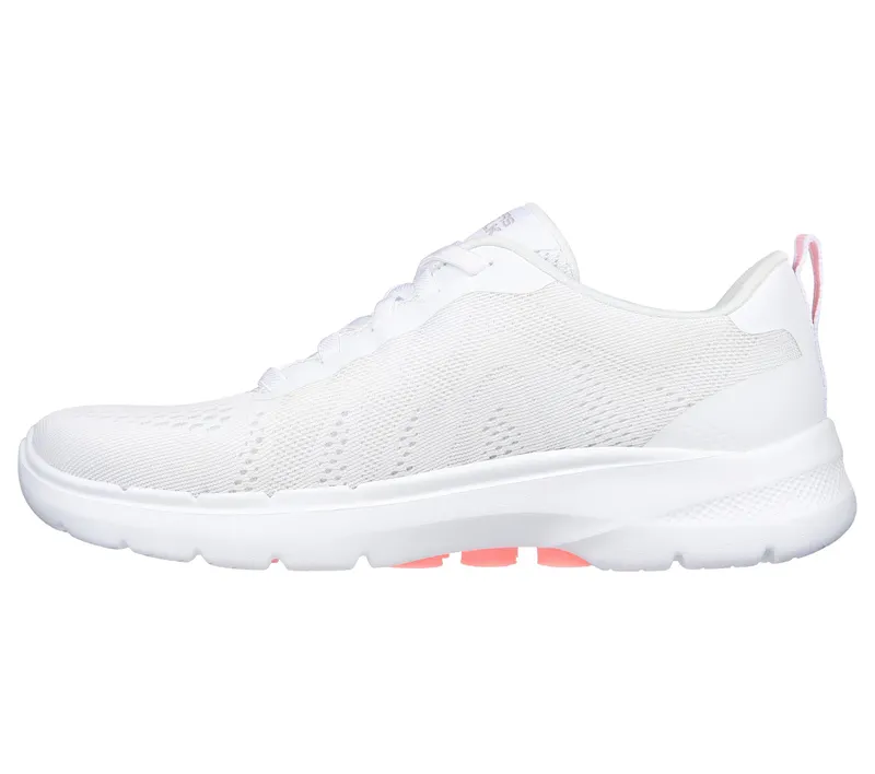 Skechers GO WALK 6 – Sky Wind – Wit / Roze (124623-WPK)