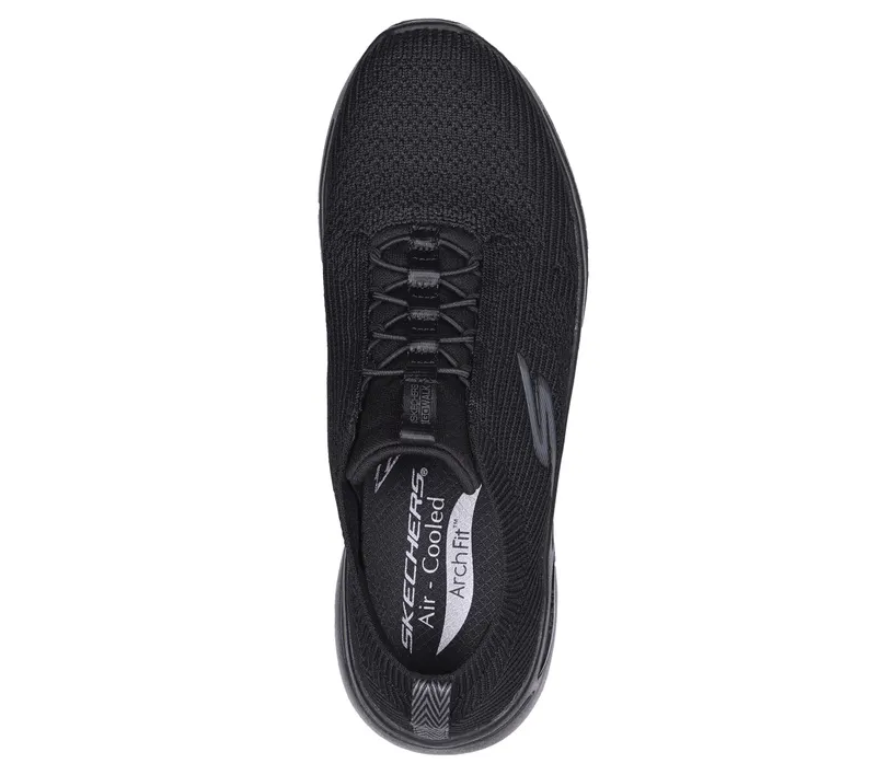 Skechers GO WALK Arch Fit – Crystal Waves – Zwart (124882-BBK)