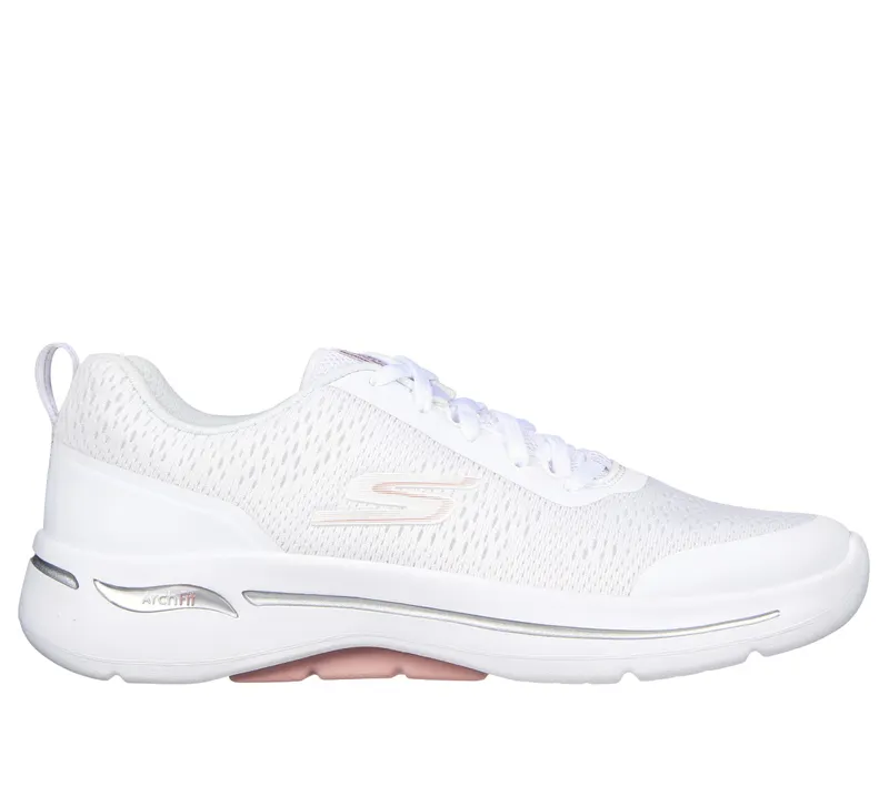 Skechers GO WALK Arch Fit – Uptown Summer – Wit / Licht Roze (124887-WLPK)