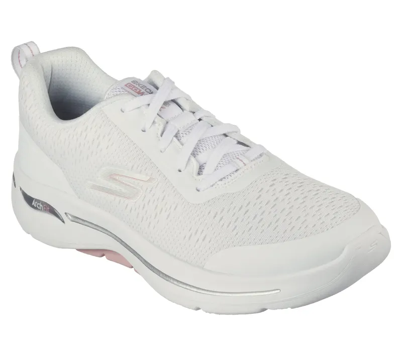 Skechers GO WALK Arch Fit – Uptown Summer – Wit / Licht Roze (124887-WLPK)