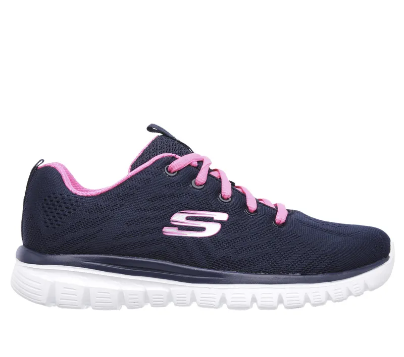 Skechers Graceful – Get Connected – Marine / Heet Roze (12615-NVHP)