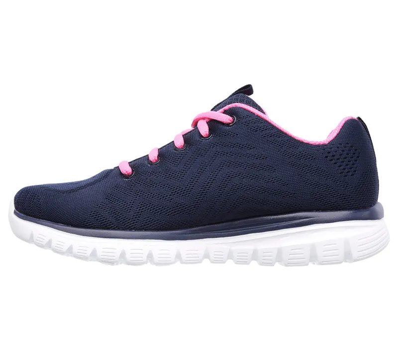 Skechers Graceful – Get Connected – Marine / Heet Roze (12615-NVHP)