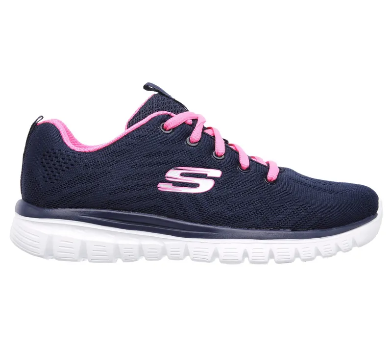 Skechers Graceful – Get Connected – Marine / Heet Roze (12615-NVHP)
