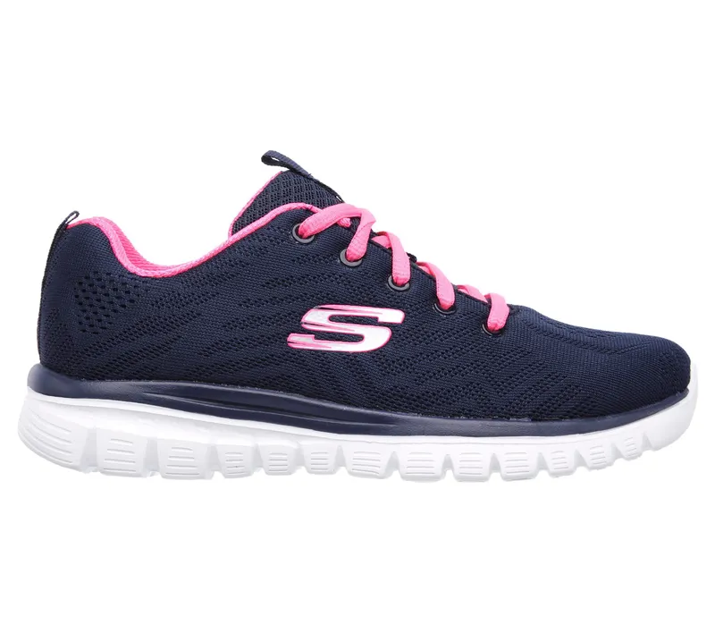 Skechers Graceful – Get Connected – Marine / Heet Roze (12615-NVHP)