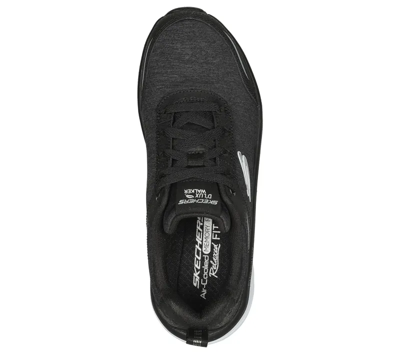 Skechers Relaxed Fit: D’Lux Walker – Cool Groove – Zwart / Wit (149336-BKW)