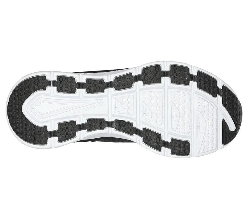 Skechers Relaxed Fit: D’Lux Walker – Cool Groove – Zwart / Wit (149336-BKW)