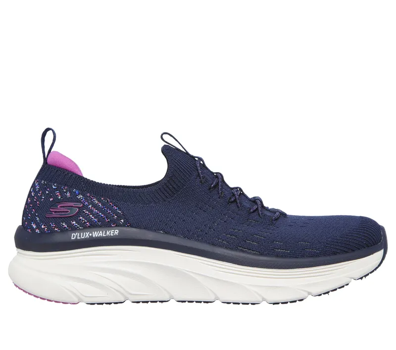 Skechers Relaxed Fit: D’Lux Walker – Star Stunner – Marine / Purper (149356-NVPR)