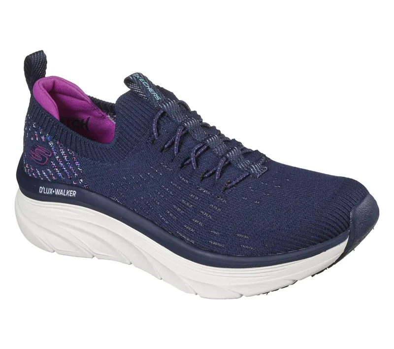 Skechers Relaxed Fit: D’Lux Walker – Star Stunner – Marine / Purper (149356-NVPR)