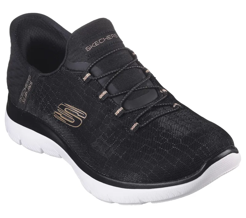 Skechers Skechers Slip-ins: Summits – Beyond Class – Zwart / Roos Goud (150110-BKRG)