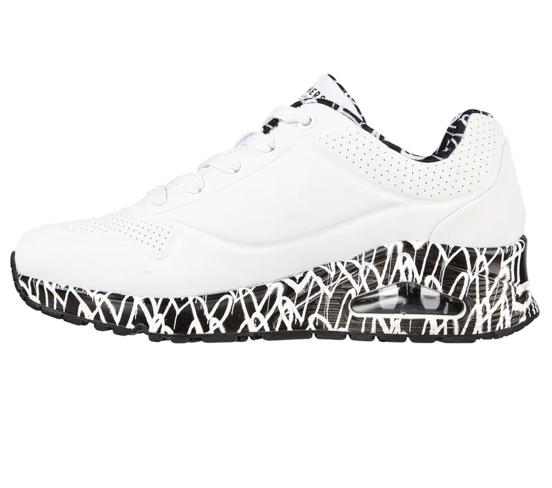 Skechers Skechers x JGoldcrown: Uno – Loving Love – Wit / Zwart (155506-WBK)
