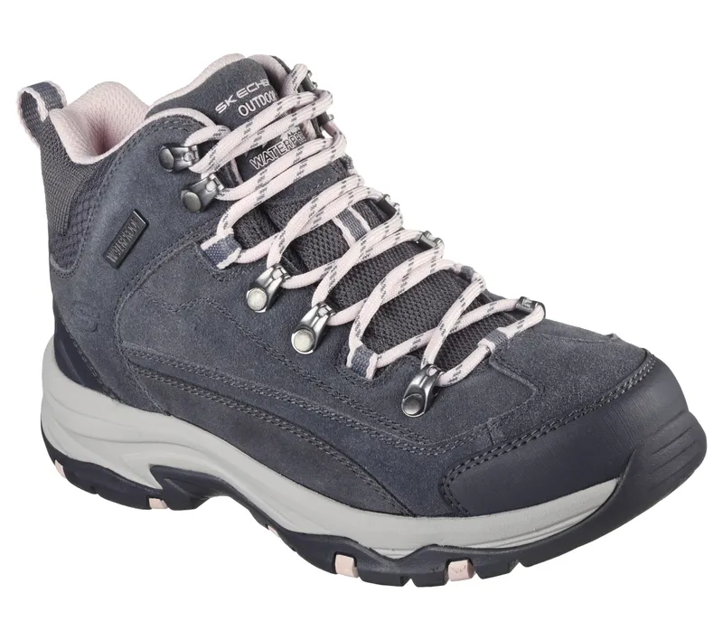 Skechers Relaxed Fit: Trego – Alpine Trail – Grijs / Roze (167004-GYPK)