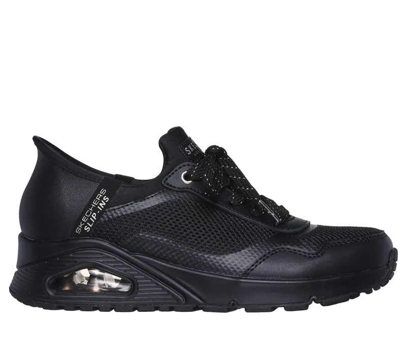 Skechers Slip-ins: Uno – Slip-In Air – Zwart (177111-BBK)