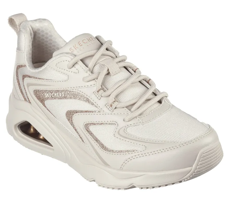 Skechers Tres-Air – Shimm-Airy – Wit / Roos Goud (177422-WTRG)