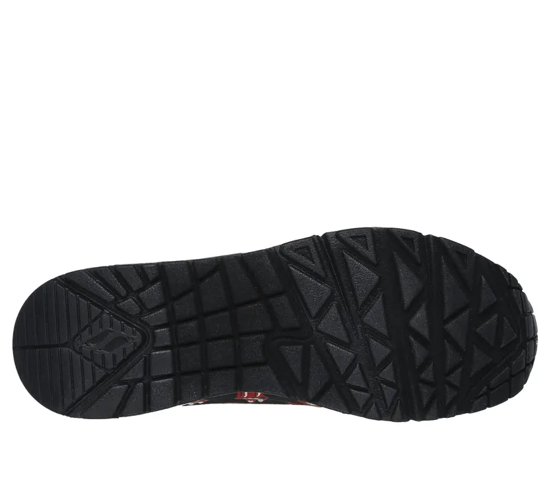 Skechers Rolling Stones: Uno – Say It Loud – Zwart / Rood (177964-BKRD)