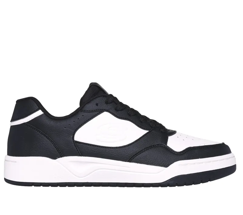 Skechers Koopa – Volley Low Varsity – Zwart / Wit (183240-BKW)