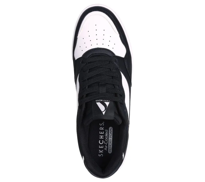 Skechers Koopa – Volley Low Varsity – Zwart / Wit (183240-BKW)