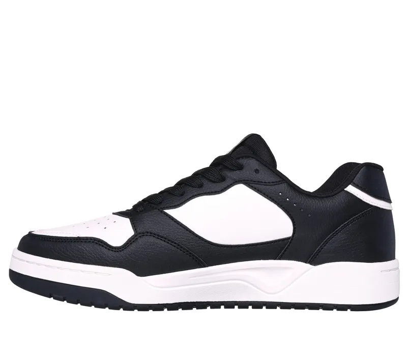 Skechers Koopa – Volley Low Varsity – Zwart / Wit (183240-BKW)