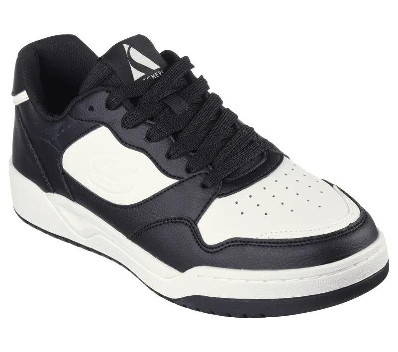 Skechers Koopa – Volley Low Varsity – Zwart / Wit (183240-BKW)