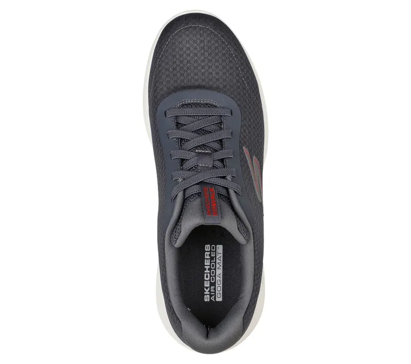 Skechers GO WALK Max – Midshore – Houtskool / Rood (216281-CCRD)