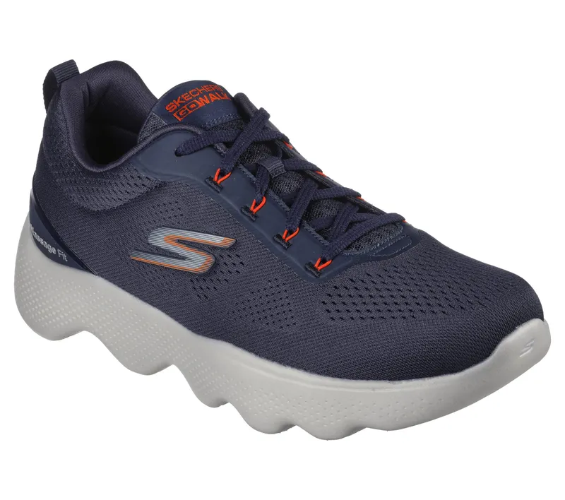 Skechers GO WALK Massage Fit – Marine / Oranje (216404-NVOR)