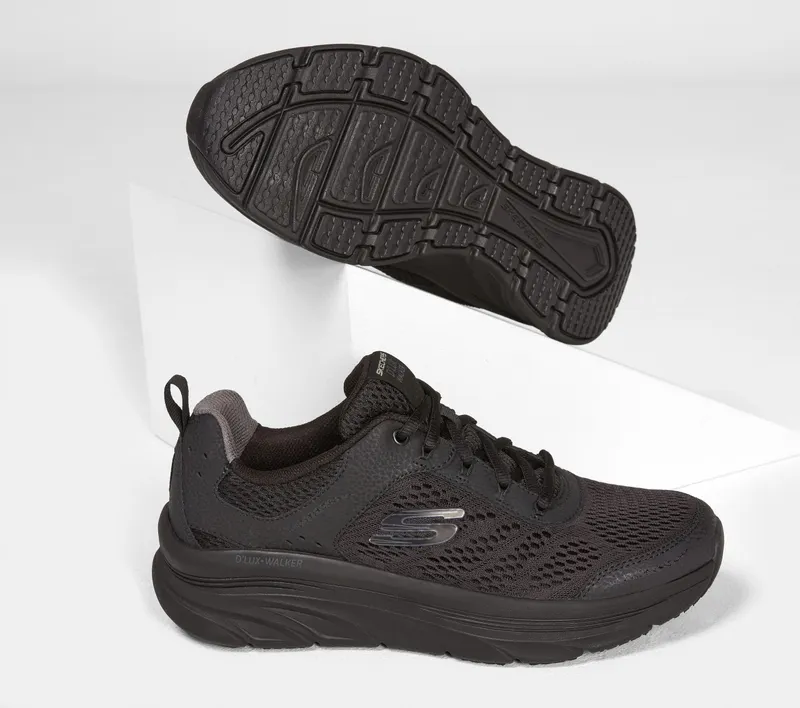 Skechers Relaxed Fit: D’Lux Walker – Zwart (232044-BBK)