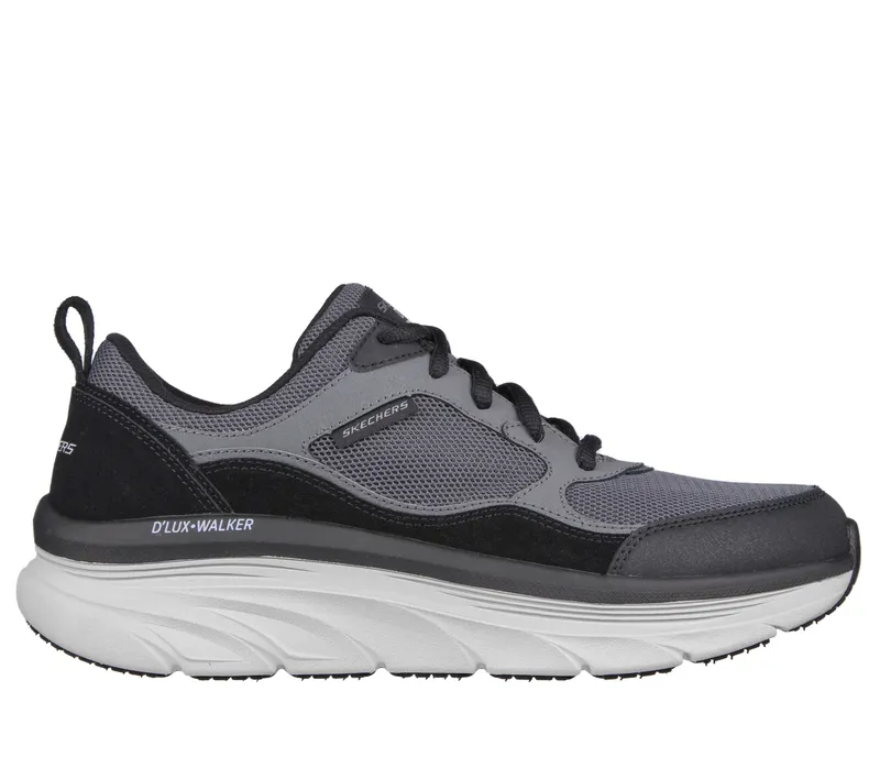 Skechers Relaxed Fit: D’Lux Walker – New Moment – Zwart / Houtskool (232363-BKCC)