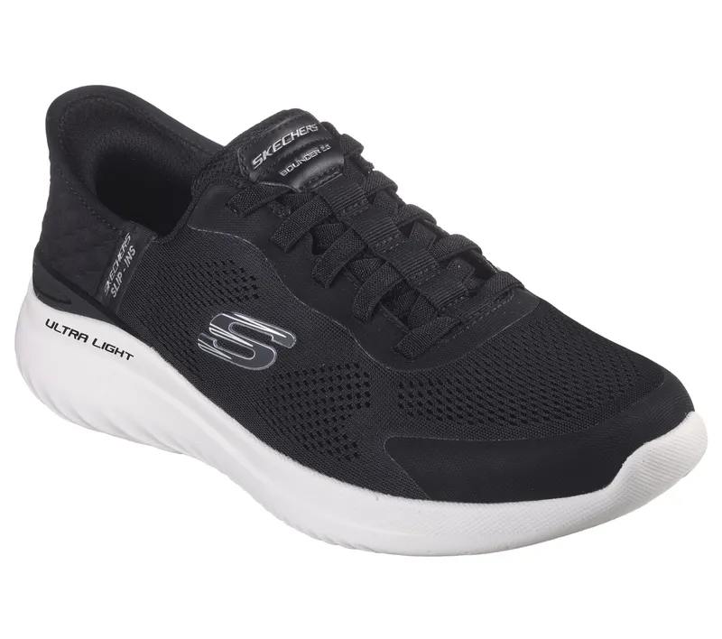 Skechers Skechers Slip-ins: Bounder 2.0 – Emerged – Zwart / Wit (232459-BKW)