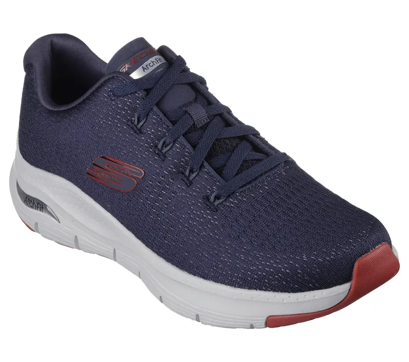 Skechers Arch Fit – Takar – Marine / Rood (232601-NVRD)