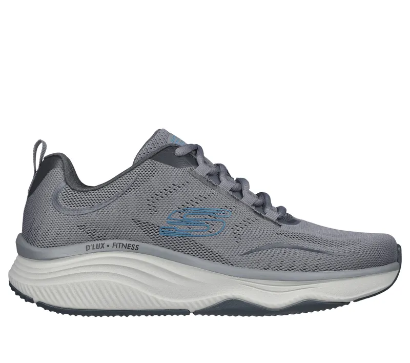 Skechers Relaxed Fit: D’Lux Fitness – Major Stride – Grijs / Blauw (232615-GYBL)