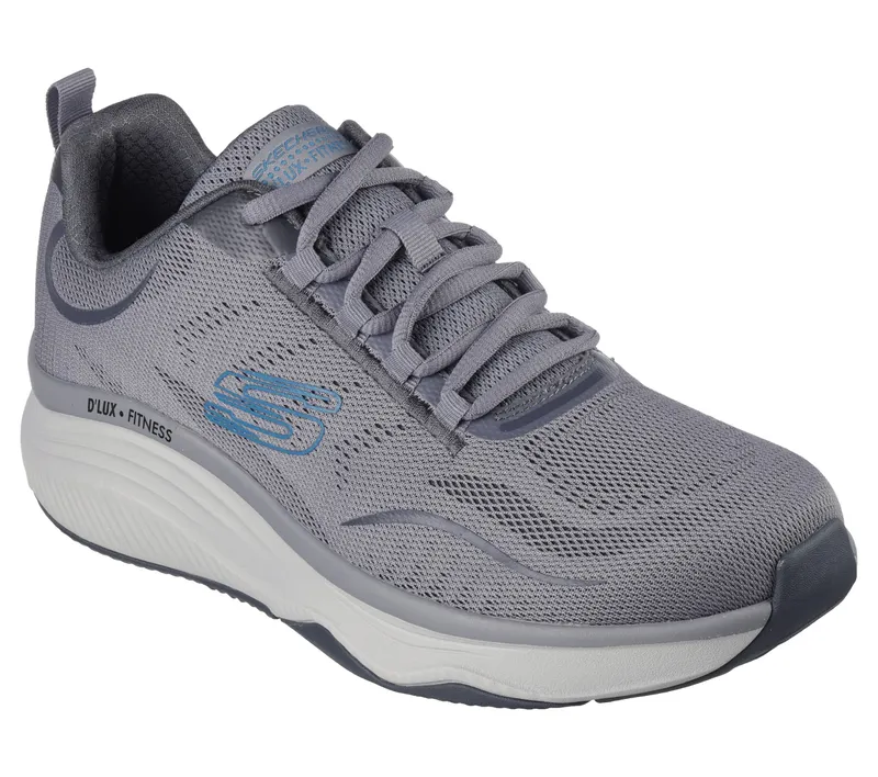 Skechers Relaxed Fit: D’Lux Fitness – Major Stride – Grijs / Blauw (232615-GYBL)