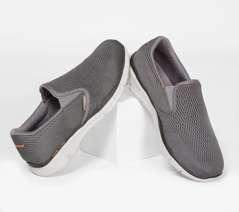 Skechers Equalizer – Double Play – Houtskool / Oranje (51509-CCOR)