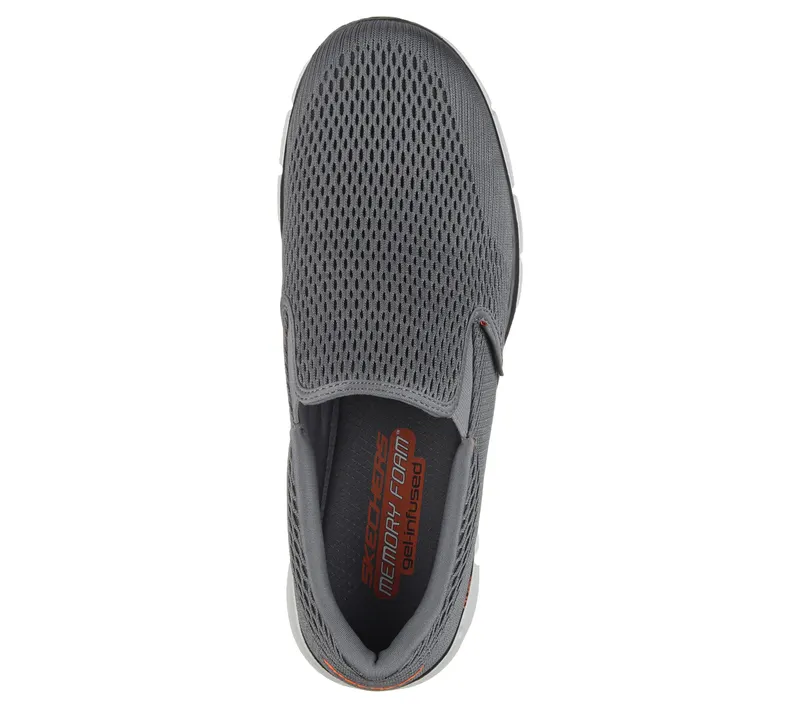Skechers Equalizer – Double Play – Houtskool / Oranje (51509-CCOR)